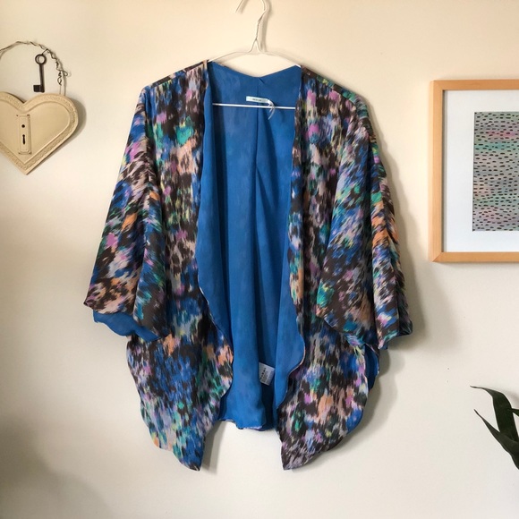 Kimchi Blue Sweaters - Kimchi Blue | multicolored scalloped edge kimono